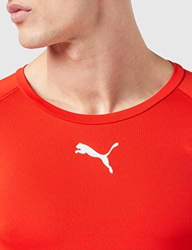Puma LIGA Baselayer SS vyriški marškinėliai raudoni 655918 01 (XL)