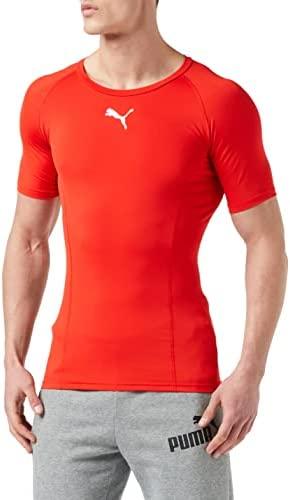 Puma LIGA Baselayer SS vyriški marškinėliai raudoni 655918 01 (XL)