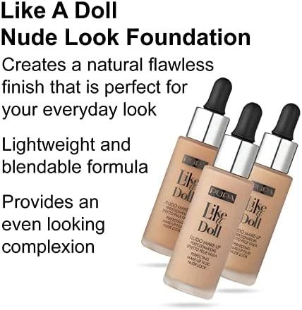 Pupa Milano Pupa Pupa Like A Doll Perfecting Make-Up Fluid SPF15 #030 Natural rusvai gelsvas, 30 ml