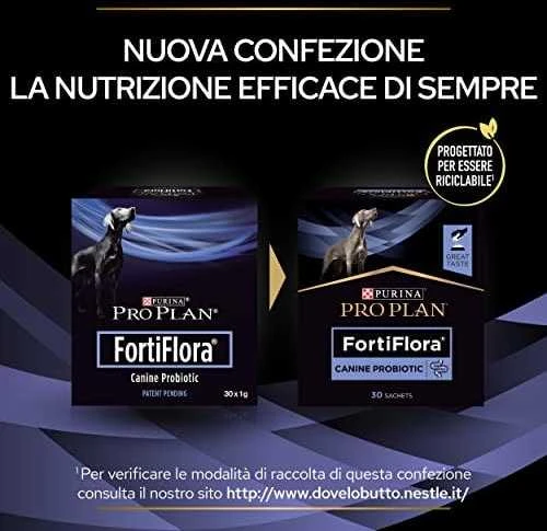 Purina Nestle Šunų Papildai - PURINA Pro Plan FortiFlora 30x1g milteliai