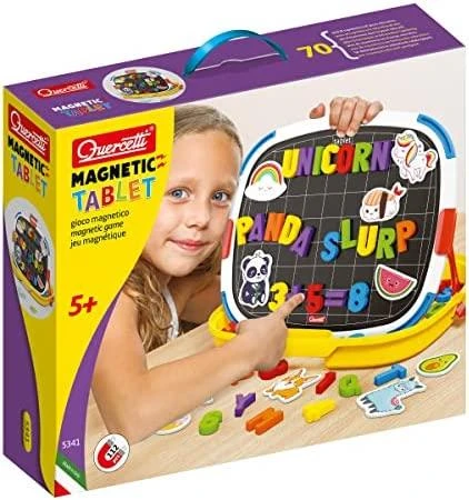 Quercetti Planšetė Magnetico Letters & Numbers - Edukacinis Žaislas