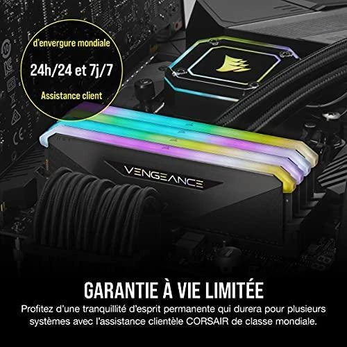 RAM Corsair Vengeance RGB RT atmintis, DDR4, 16 GB, 3200MHz, CL16 (CMN16GX4M2Z3200C16)