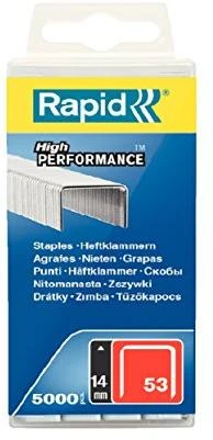 Rapid Kabės Nr53 14mm 5000 vnt plastikinė dėžutė