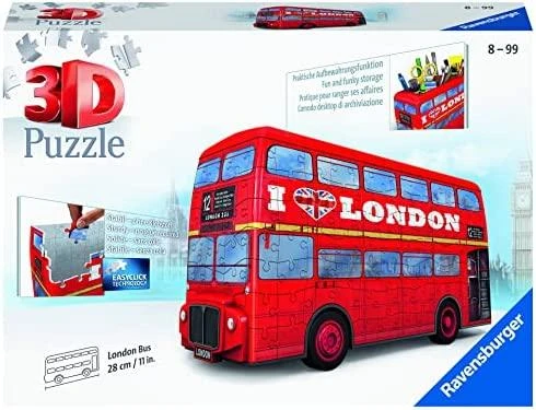 Ravensburger "3D" Dėlionė 216 vnt. - Londono autobusas: Pieštukinė