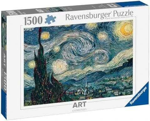 Ravensburger Dėlionė 1500 vnt. - Vincentas van Gogas: Žvaigždėta naktis