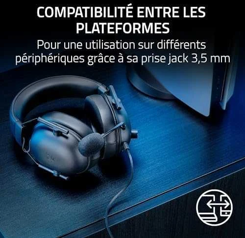 Razer Ausinės Žaidimams | BlackShark V2 X (PlayStation Licensed) | su laidu | Over-Ear | Mikrofonas | Juodas