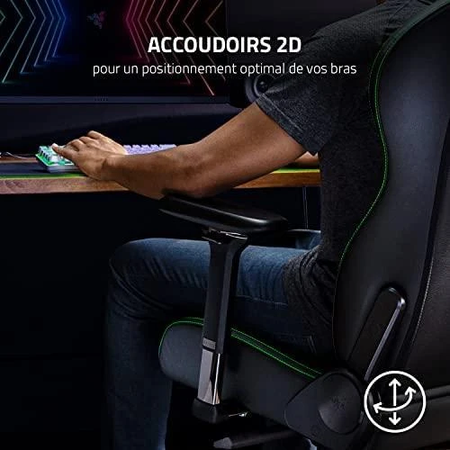 Žaidimų kėdė visos dienos komfortui Razer Enki X Gaking Chair, Juoda-žalia