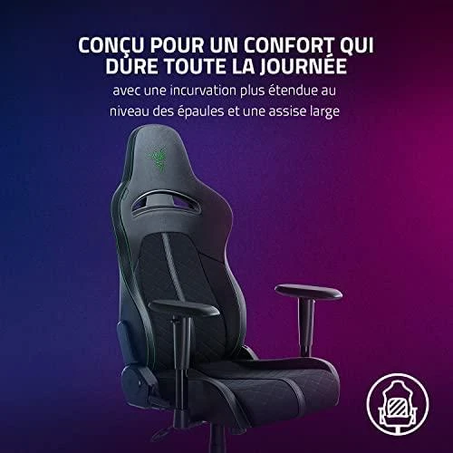 Žaidimų kėdė visos dienos komfortui Razer Enki X Gaking Chair, Juoda-žalia