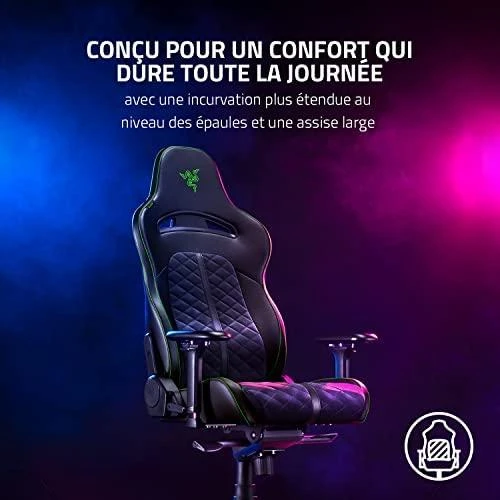Komfortiška Žaidimų kėdė Razer Enki Gaming Chair, Juoda-žalia
