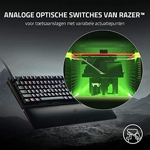 Analoginė Optinė Žaidimų klaviatūra Razer Huntsman V2, US išdėstymas