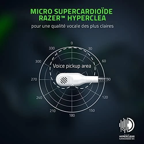 Belaidės Žaidimų Ausinės Razer Kaira Pro skirtos Xbox Series X ir mobiliems Xbox žaidimams, Baltos
