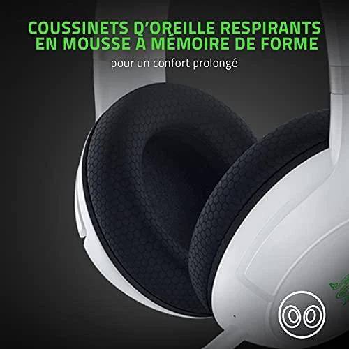 Belaidės Žaidimų Ausinės Razer Kaira Pro skirtos Xbox Series X ir mobiliems Xbox žaidimams, Baltos