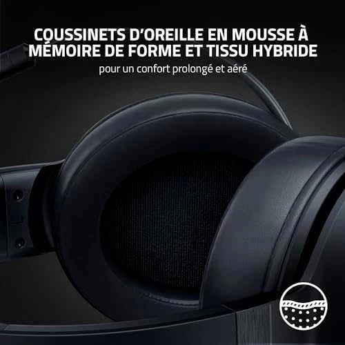 Razer Kraken V3 X žaidimų ausinės su laidu, USB Type-A Juodos