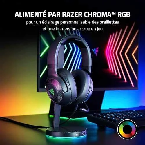 Razer Kraken V3 X žaidimų ausinės su laidu, USB Type-A Juodos