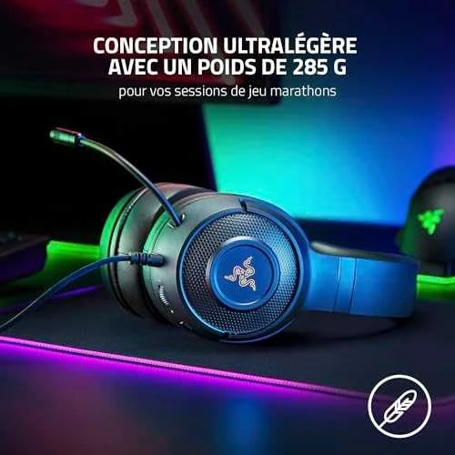 Razer Kraken V3 X žaidimų ausinės su laidu, USB Type-A Juodos