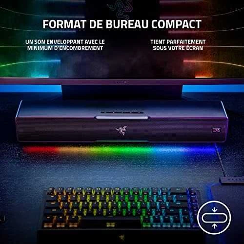 Kompiuterio kolonėlės Razer | Gaming Soundbar | Leviathan V2 | Bluetooth | Belaidė jungtis | Juodas