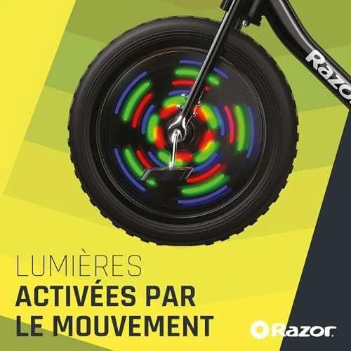 Triratis dviratis Razor RipRider 360 Lightshow, juodos spalvos