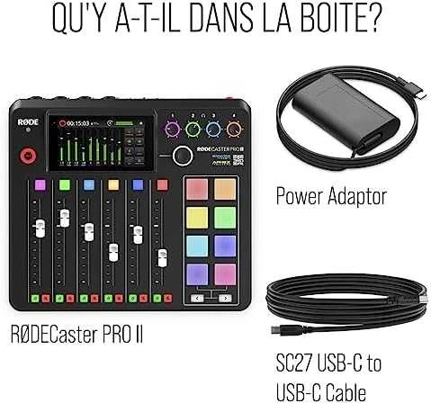 Rode Podkastų Studija - Røde Rødecaster Pro II Juodas