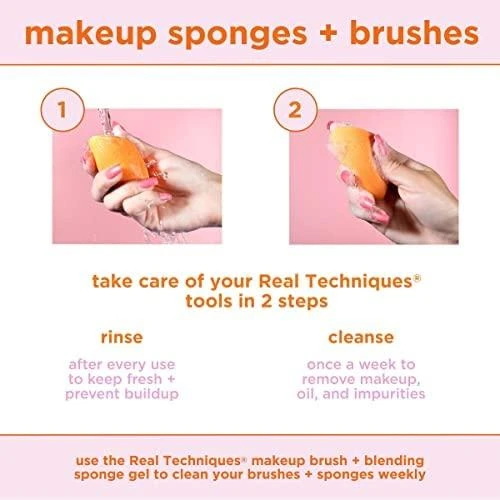 Real Techniques Miracle Complexion Sponge Applicator moterims, 4 vnt