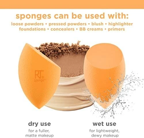 Real Techniques Miracle Complexion Sponge Applicator moterims, 4 vnt