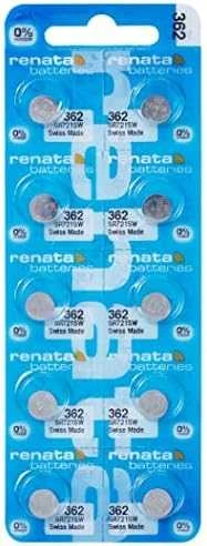 Baterija - Renata 362 Sidabro Oksidas 1.55V 2.1mm x 7.9mm 10 Vnt.