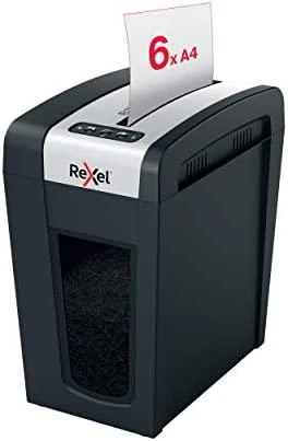Rexel dokumentų smulkintuvas su popieriaus lapu