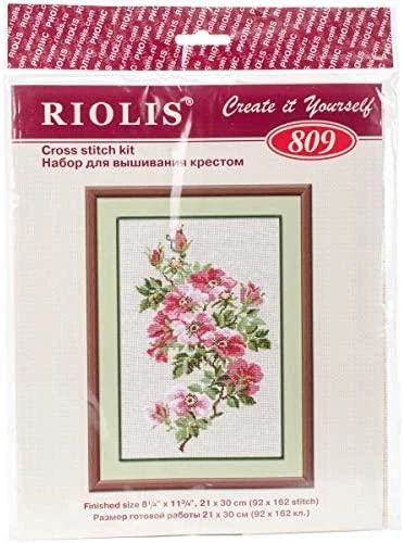 RIOLIS - Create It Yourself - Siuvinėjimo rinkinys „Laukinė rožė“ 809 (21x30 cm)