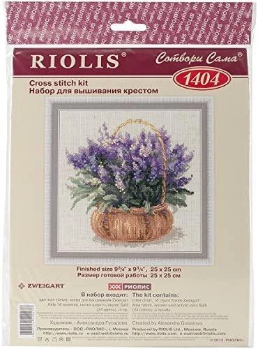 RIOLIS - Create It Yourself - Siuvinėjimo rinkinys „Prancūziškos levandos“ 1404 (25x25 cm)