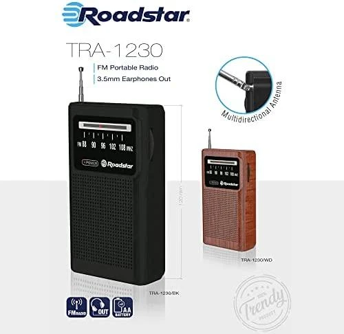 Nešiojama FM radija Roadstar juodu korpusu