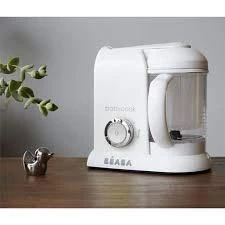 Trintuvas-garintuvas 4in1 Beaba Babycook Solo, spalva: balta, sidabrinė