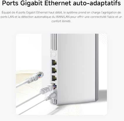 Maršrutizatorius Xiaomi Mesh System AX3000 NE (2 vnt.), Baltos spalvos