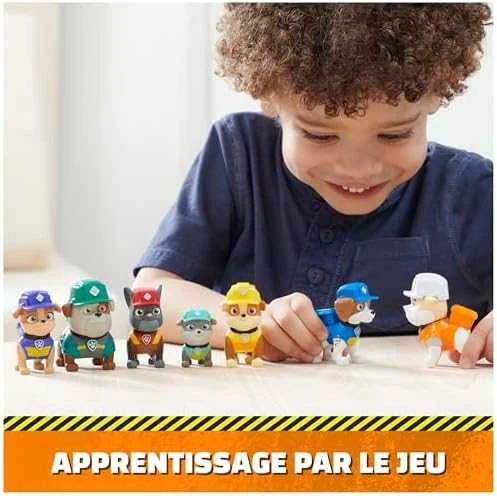 Žaislinių figurėlių rinkinys Spin Master PAW Patrol Rubble&Crew, 7 vnt.