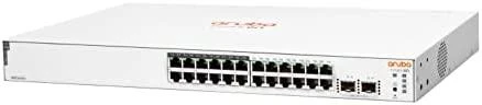 Šakotuvas „Hewlett Packard“ (HP) „HPE Networking Instant On 1830“ 26 prievadų „PoE+“ jungtis [24x Gigabit LAN, 2x SFP, „PoE+ 195W“]