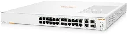 Šakotuvas Hewlett Packard (HP) HPE Aruba Networking Networking Instant On Switch 24p Gigabit 2p 10GBT 2p SFP+ 1960 Valdomas L2+ Gigabit Ethernet (10/100/1000) 1U Balta