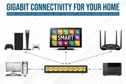 Šakotuvas Intellinet 561754 Switch 8p Gigabit, desktop