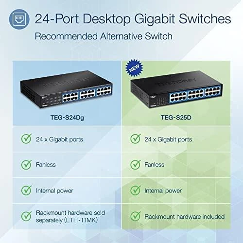 Šakotuvas Jungiklis TRENDnet 24-PORT GIGABIT DESKTOP SWITCH