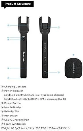 Siųstuvo laikiklis Saramonic Blink500 Pro HM Handheld Mic Adapteris