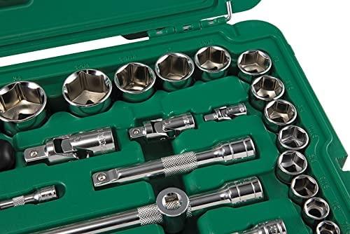 SATA Rinkinys KLUCZY 124el 1/4" 3/8" 1/2"WALIZKA