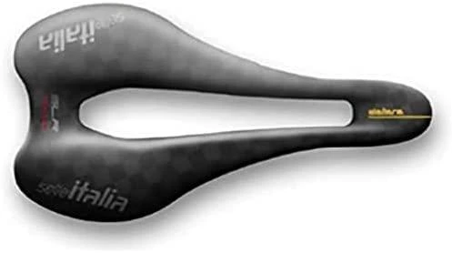 Selle Italia Siodło SELLE ITALIA SLR Boost Tekno Superflow L3, anglies bėgis ⌀7x9 mm + 10 mm, pilna anglis, 96 g, Juoda (NAUJA)