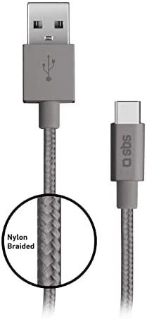 Type-C Įkrovimo 1.5m Laidas SBS Sidabrinis