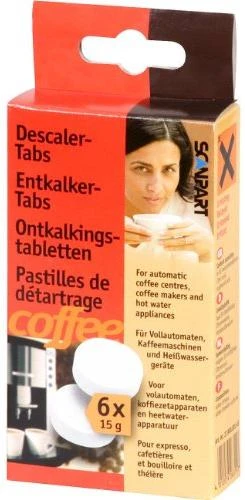 Scanpart nukalkinimo tabletės automatiniams kavos aparatams (6 vnt.)