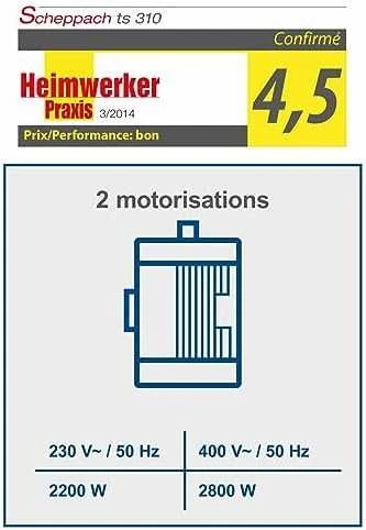 Staklės diskinio pjovimo TS310 230V, Scheppach