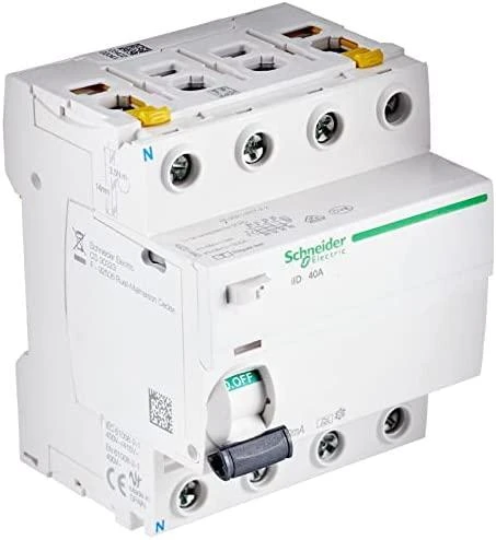 Schneider Electric Schneider Liekamosios srovės grandinės pertraukiklis 4P 40A 0,03A tipas A iID - A9Z21440