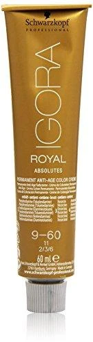 Schwarzkopf Igora Royal Absolutes ilgalaikio poveikio žilų plaukų dažai 60 ml - 9-60