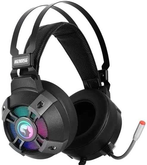 Žaidimų ausinės Marvo HG9015G su USB jungtimi, 7.1 virtualus erdvinis garsas, Juodos