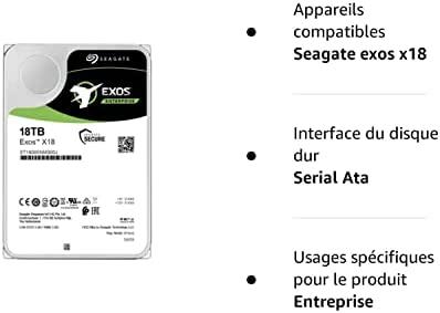 SEAGATE HDD serveris Exos X18 512E/4kn (3.5'/ 18TB/ SATA 6Gb/s / 7200rpm)