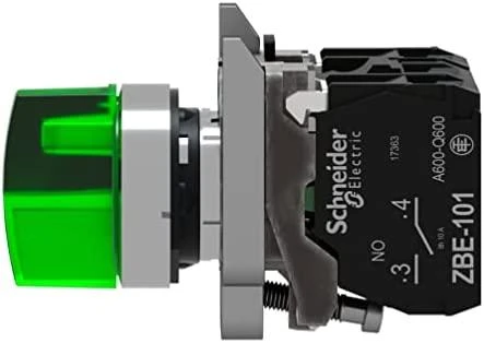 Schneider Electric 3 fazių apšvietimo jungiklis 24V žalias XB4BK133B5