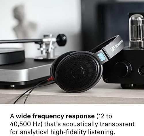 Sennheiser HD 600 Hi-Fi profesionalios audiofilinės ausinės, Juodos spalvos