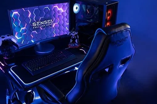 Žaidimų kėdė SENSE7 Knight, Pilka (odinė)