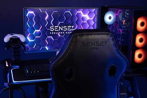 Žaidimų kėdė SENSE7 Spellcaster, Raudona (odinė)